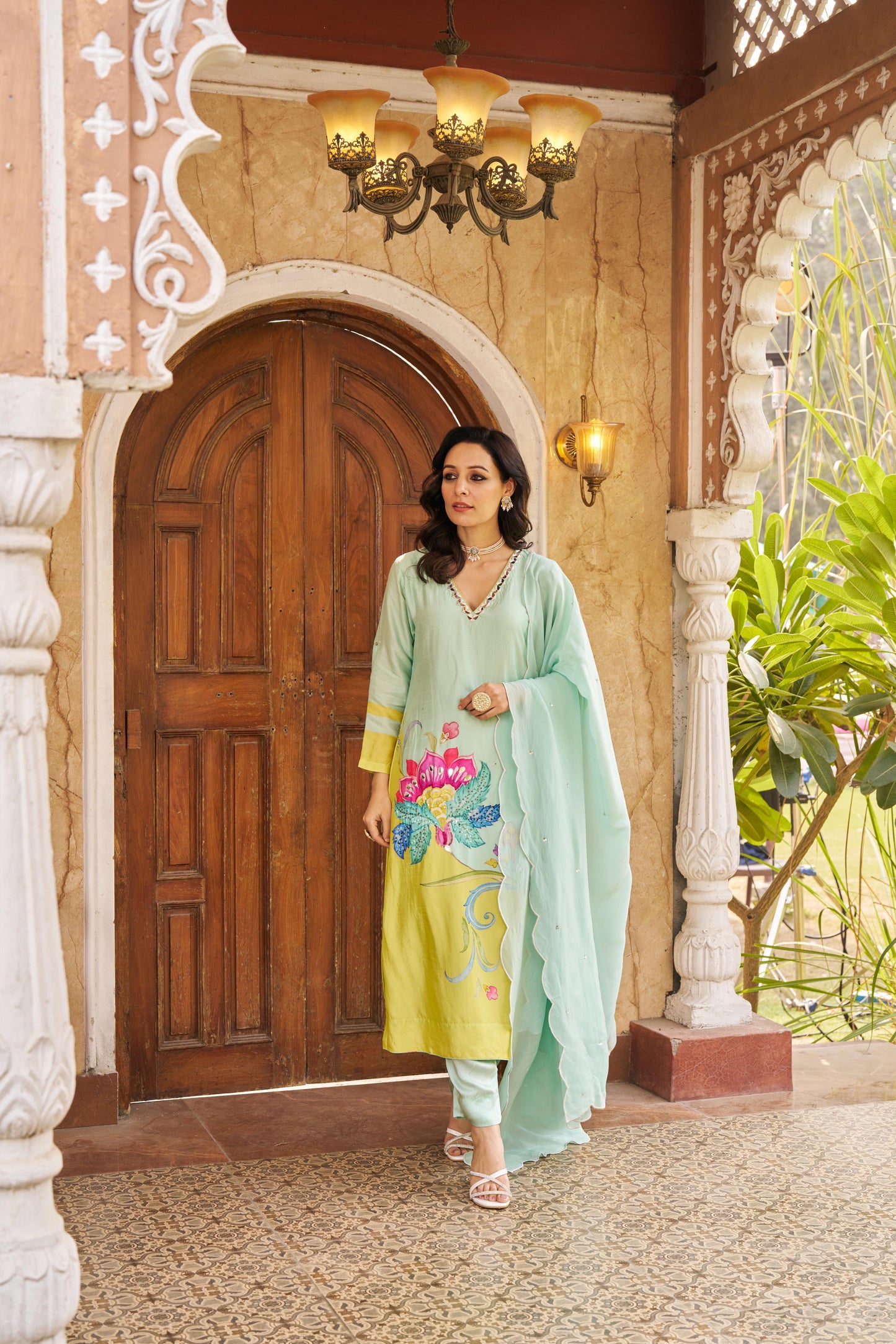 Sitarah Aqua Kurta Set